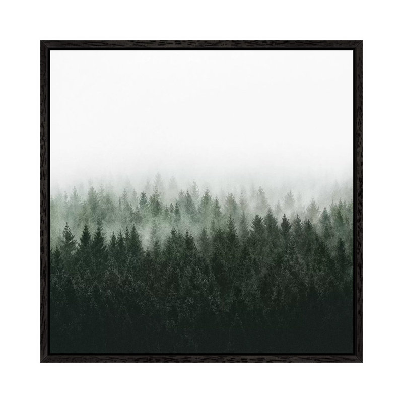 High And Low 1 Piece Wall Art on Canvas, 45.72 cm H x 45.72 cm W, Black Framed