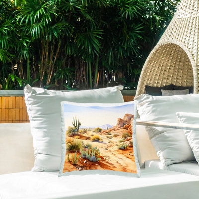 Coussin d'extérieur Arid Canyon Path