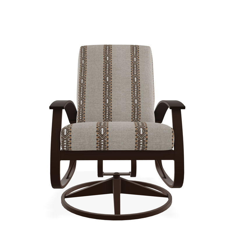 Belle Isle Cushion Deep Seating Swivel Rocker, Cast Ash Sunbrella® Plainweave, Kona