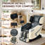 Leather Power Reclining Heated Massage Chair-1224856835