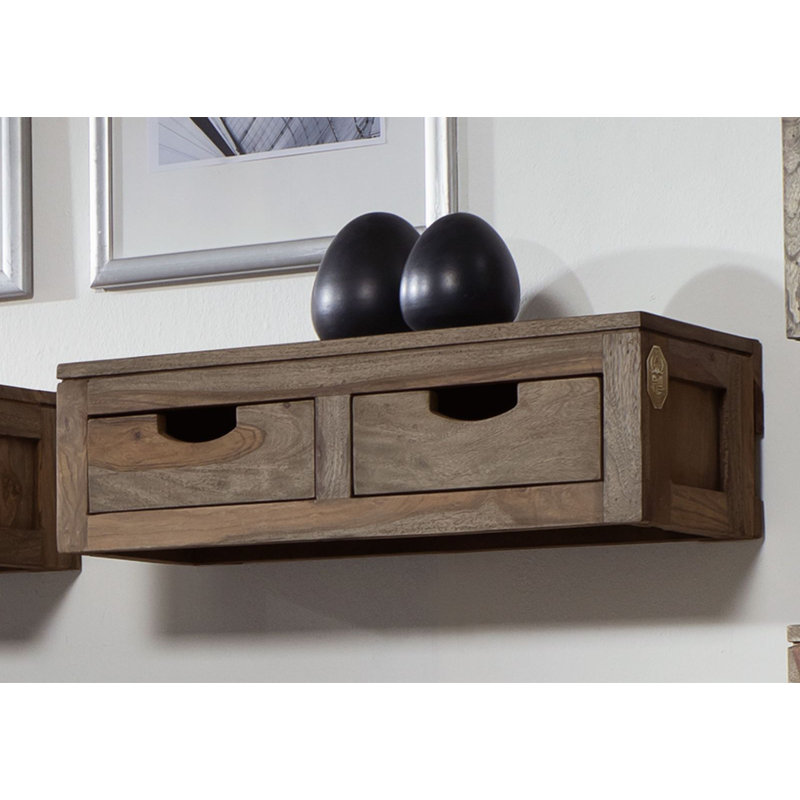 Nature Rosewood Solid Wood Floating Shelf