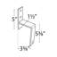 Ensemble de quincaillerie standard pour porte de grange double