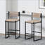 Ensemble de 2 tabourets de cuisine avec repose-pieds et tabouret de cuisine