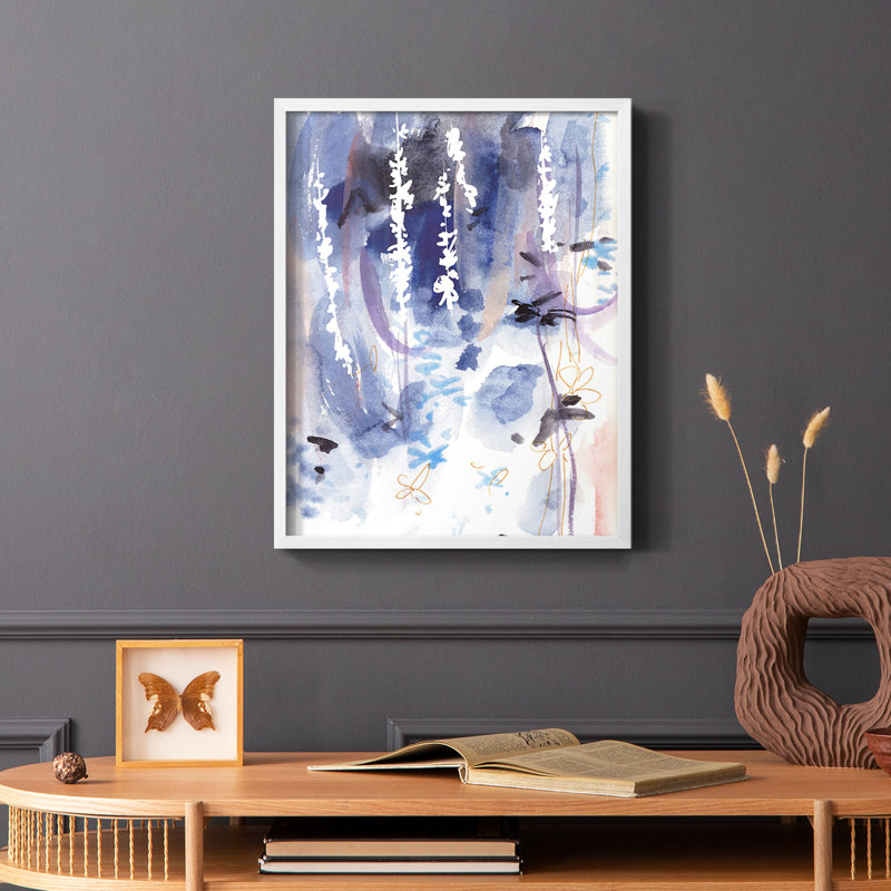 «Late Night Breeze II», reproduction encadrée - bois massif, Blanc, H 14 po x l 11 po