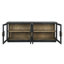 Larson 90" Glass Reclaimed Pine Wood Sideboard-218191613