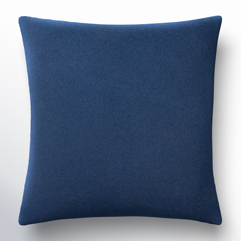Coussin Alcona, 18 po x 18 po, Polyester/ Bourre en polyester, Bleu foncé
