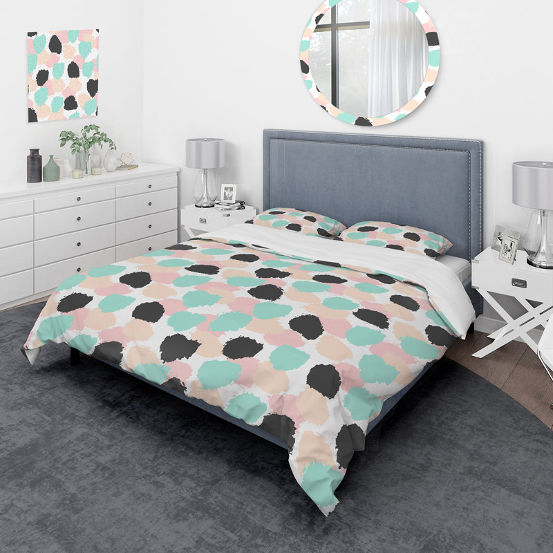 Ensemble de housse de couette en microfibre Pim, Housse de couette très grand + 2 très grandes ta