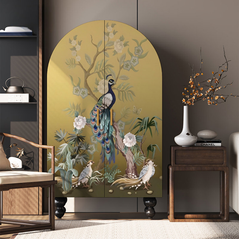 Armoire-penderie à double porte arquée