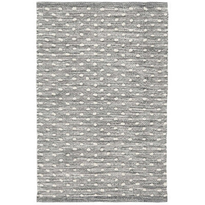 Hobnail Grey Handwoven Performance Rug