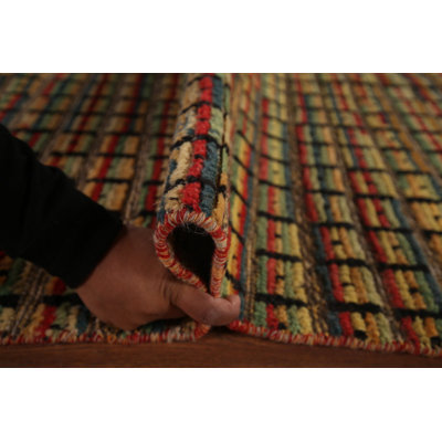 Tapis marocain moderne multicolore 9 x 12