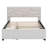 Upholstered Platform Bed with Brick Pattern Headboard and Trundle-1698718385