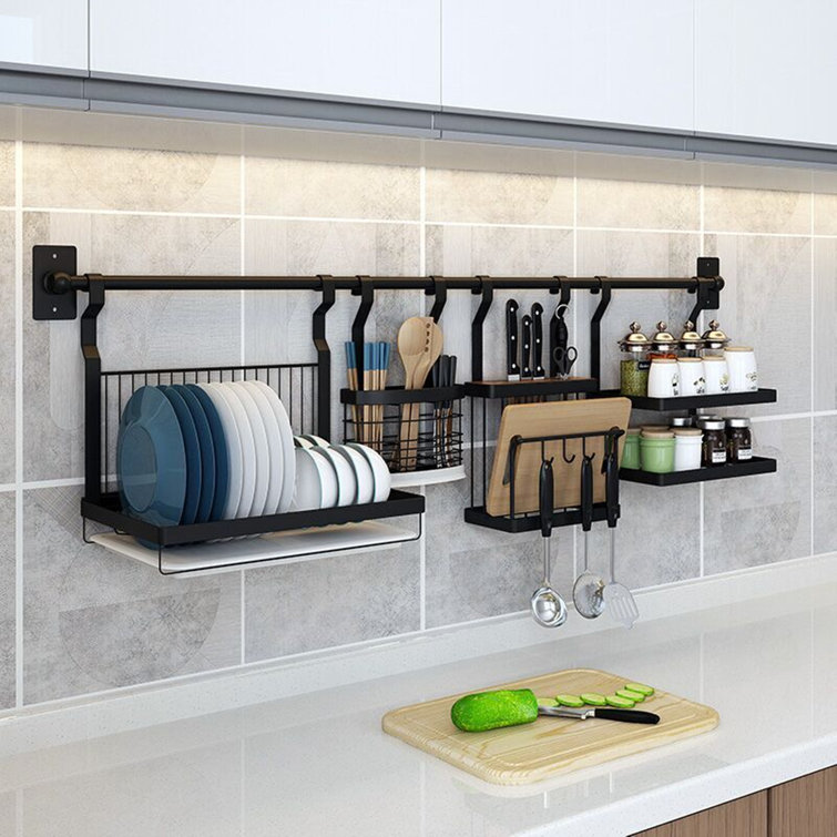 Wall-mounted Stainless Steel Kitchen Dish Drying Rack