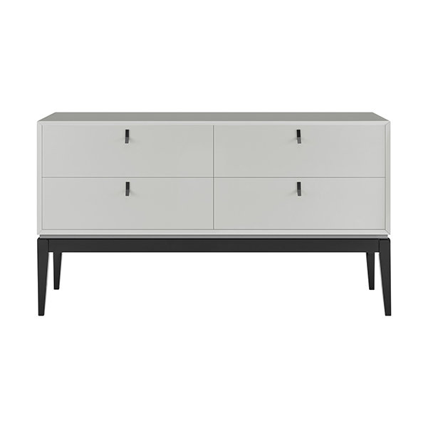 Rozele 157cm W 4 - Drawer Chest of Drawers, Flannel Grey