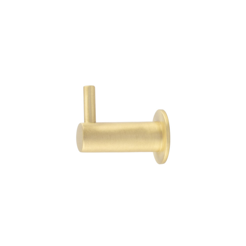 Hoxton Wall Mounted Robe Hook, Satin Brass