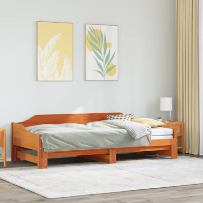 Capirano Solid Wood Daybed with Trundle