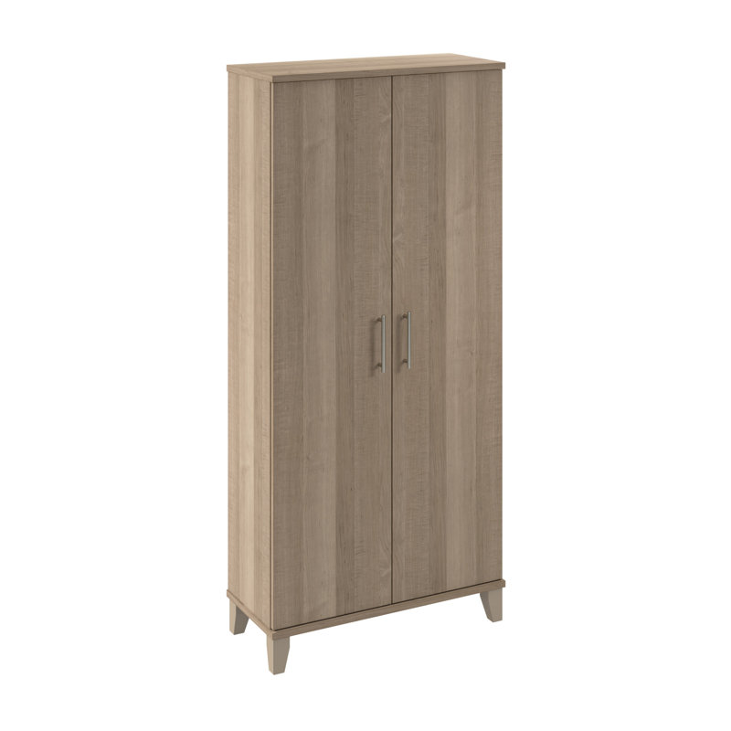 Talis Accent 2 Door Tall Storage, Gray/Nickel