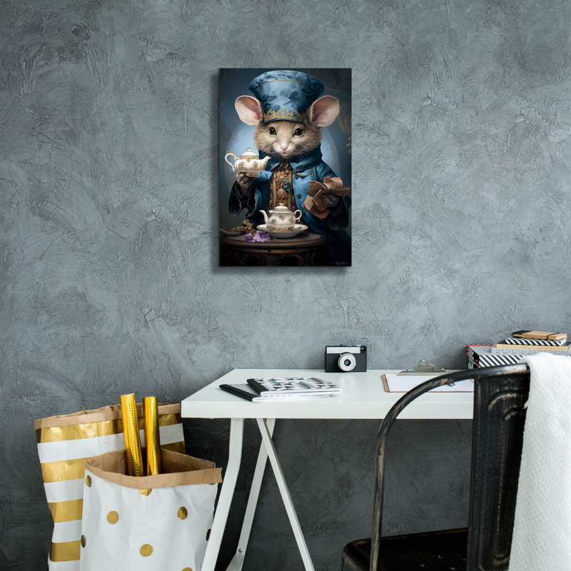 Toile épique «China salesman» par Momart, H 18 po x l 12 po x P 0,75 po
