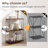 Rebrilliant 2 Pcs 3-tier Multipurpose Display Rack Freestanding Bookcase With Metal Frame Walnut