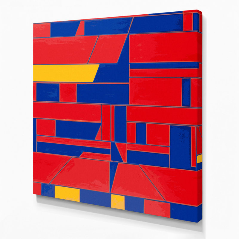 Art mural sur toile Hard Edge 55, H 16 po x l 16 po