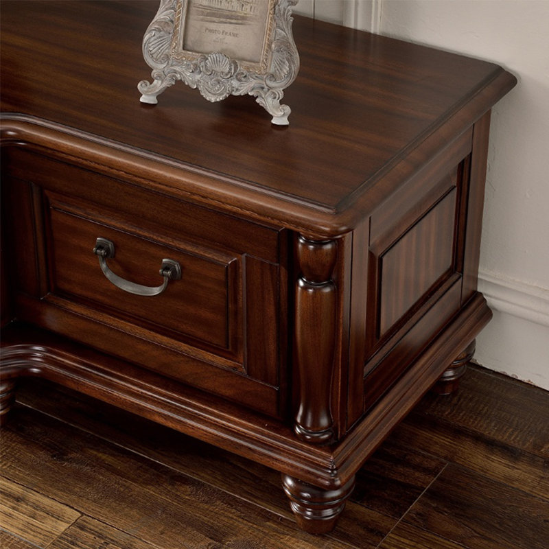 American style solid wood TV cabinet, 70.87"
