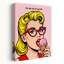 «Retro Girl Gelato», art mural rétro-758554104