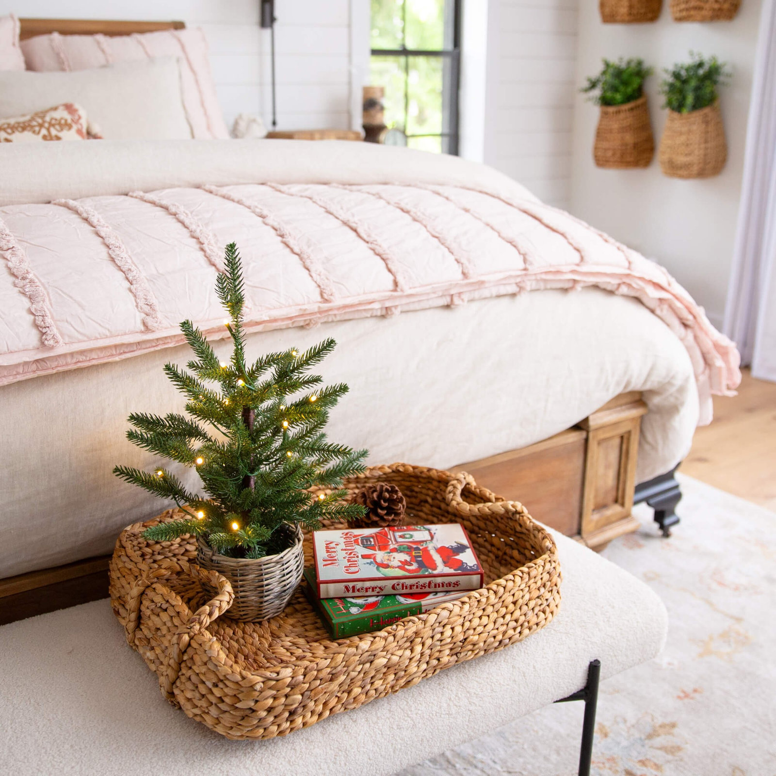 White 1.5' Pre-Lit Fir Christmas Tree