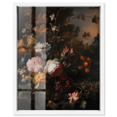 Shadowed Petal Secrets I Shadowbox Print Gothic Wall Decor by Art Remedy