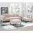 5Pcs Modular Sectional Set 2X One Arm Chairs 2X Armless Chair 1X Ottoman