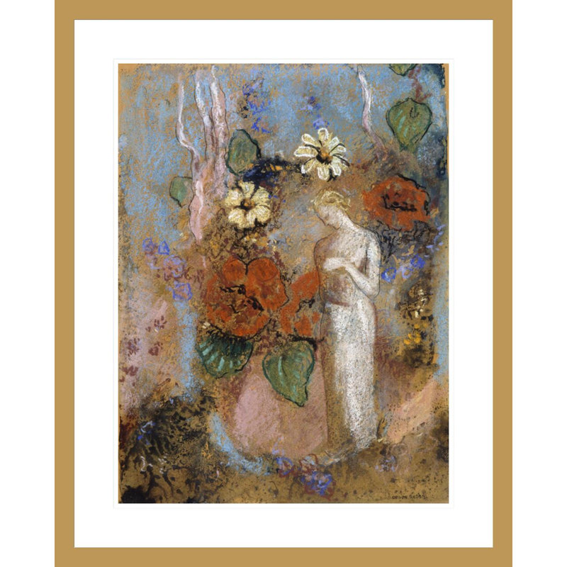 «Pandora» par Odilon Redon, impression giclée sur cadre, H 29,13 po x l 23,5 po