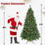 Arbre de Noël 6 pi avec 300 lumières DEL RVB contrôlées par le Wi-Fi, 751 pointes en PVC, 38 fonctions d'éclairage, synchro musicale, structure à charnières et support en métal - arbre des Fêtes contrôlé par une application intelligente-856312030