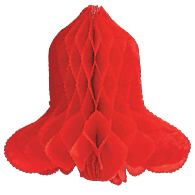 Cloche de Noël en tissu rouge