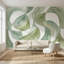 Papier peint abstrait aquarelle Shades Of Green-916806077-916806070