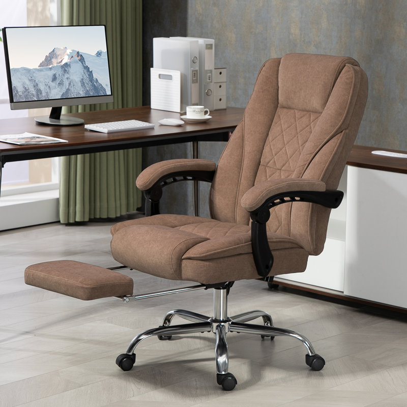 Velvet Office Chair, Brown