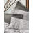 Ranforce Super King Quilt Cover Set, 100% Cotton, 102.4 x 86.6 inches | Includes 2 Pillowcases 23.6 x 23.6 inches | Pigment Printed, Machine Washable, 145 Thread Count, Brown & White | Elegant Design for Luxurious Bedding-112932175-112932146