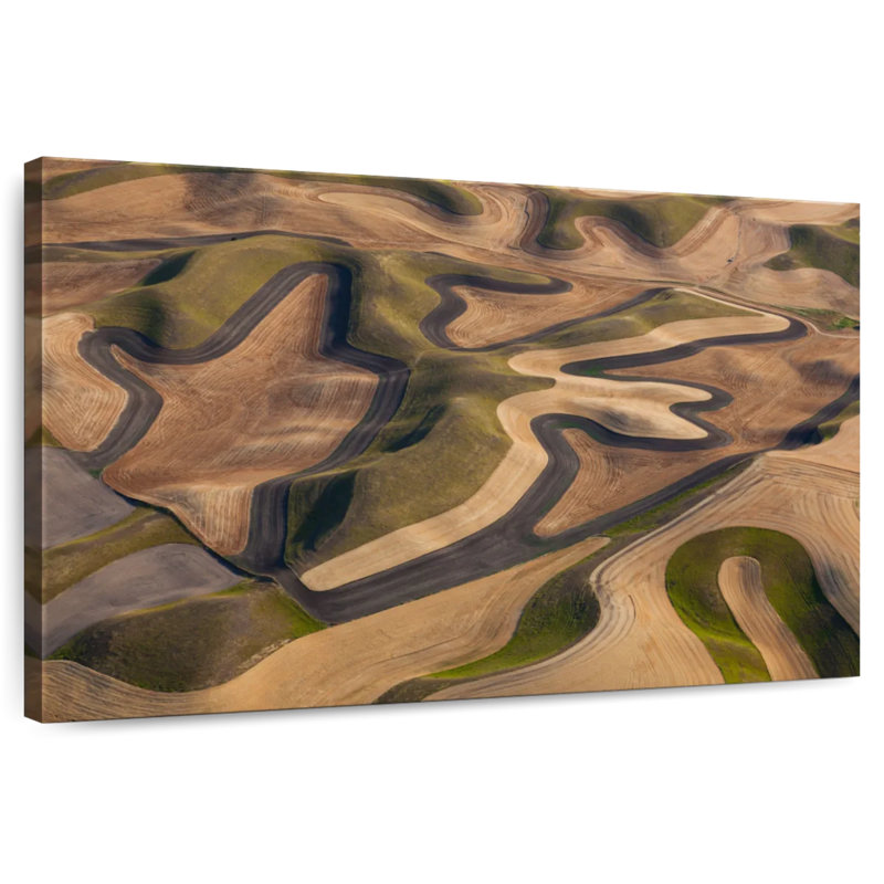 Alvord Palouse, champs et sillons, H 32 po x l 48 po