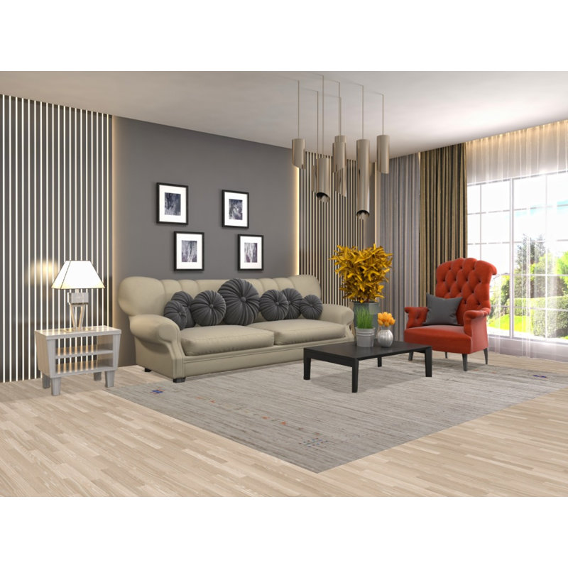 Tapis oriental en laine fabriqué à la main Gabbeh 7 x 10
