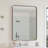 Black Rectangular Metal Framed Wall Mirror