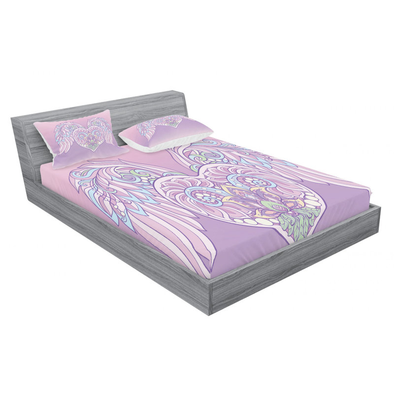 Microfiber Sheet Set, Queen Sheet Set with Fitted Sheet