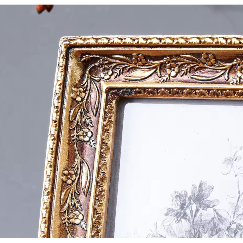 Cadre floral doré Goldn
