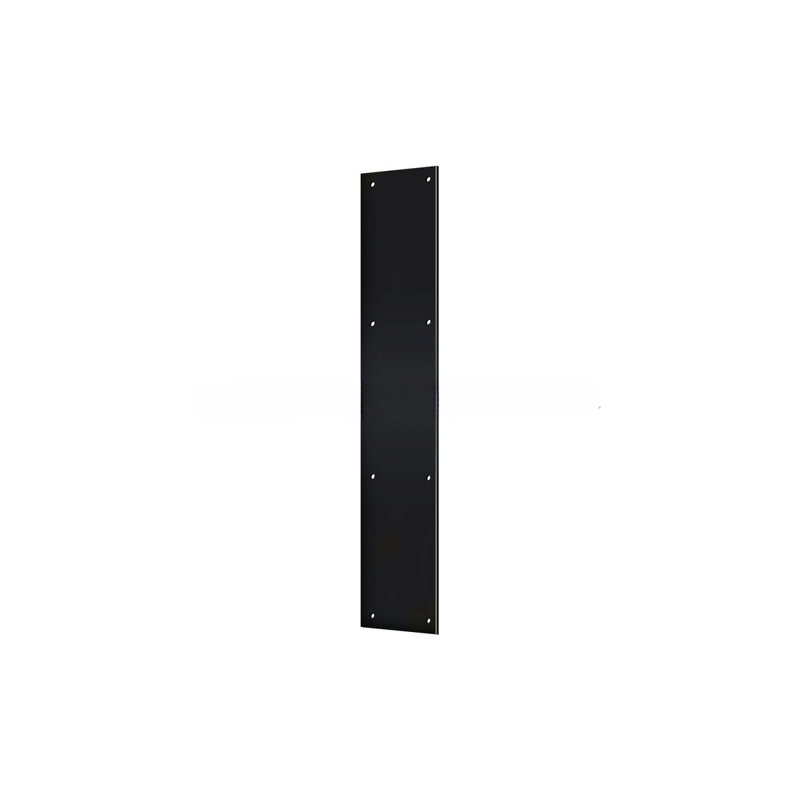 Plaque à pousser 3 1/2 po x 20 po Deltana PP3520U19, Peint en noir