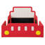 Structure de lit simple de voiture de course, lit plateforme pour enfants avec roues, conception en forme de voiture, rouge-1373879095