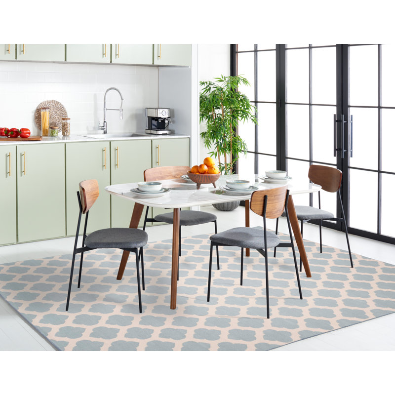 Romona Hand Woven Cotton Geometric Rug, Rectangle 8' x 10'