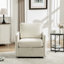Rangement caché pour fauteuil avec accoudoirs pivotant beige de 29,5 po