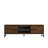 Modern TV Stand, Walnut Color, 63.0 x 19.7 x 15.7 inches | 100% Melamine Coated Particle Board, Thickness: 0.7 inches | Wall-Mountable with Numerous Shelves for Extra Storage, Stylish Industrial Design