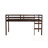 Twin Loft Bed with Ladder and Strengthened Slats-1744399588