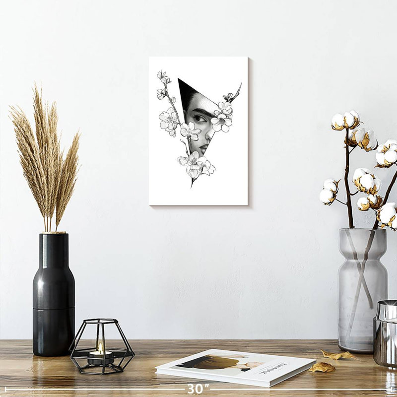 Keiraleigh Triangle Frida Kahlo, 12" H x 8" W