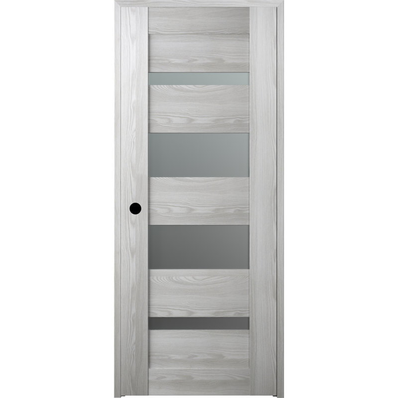 Porte battante intérieure Avon 07-01 DIY-FRIENDLY, 31,75 po x 95,24 po, Frêne de la loire, Droite