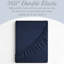 Ensemble de draps 6 pièces en microfibre brossée double ultra douce, feuilles rafraîchissantes avec poches très profondes - Lavable à la machine-102691454-102691451