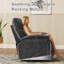 Fauteuil inclinable manuel pivotant surdimensionné de 41,5 po de largeur, fauteuil inclinable à bascule pivotant surdimensionné-1111389349
