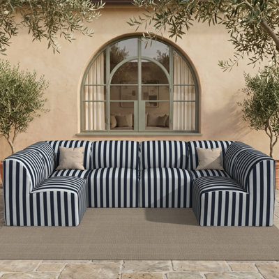 Praia 124" Sunbrella® Outdoor U Sectional